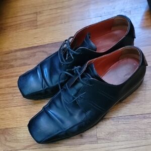 Vintage Vero Cuoio Black Leather Oxfords